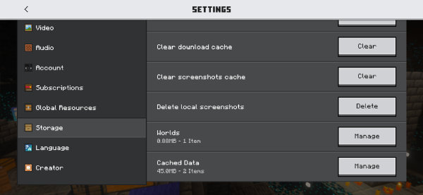 Settings