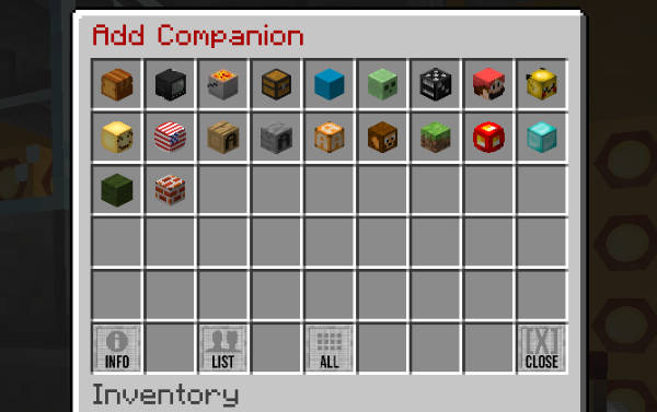 Companions Add GUI