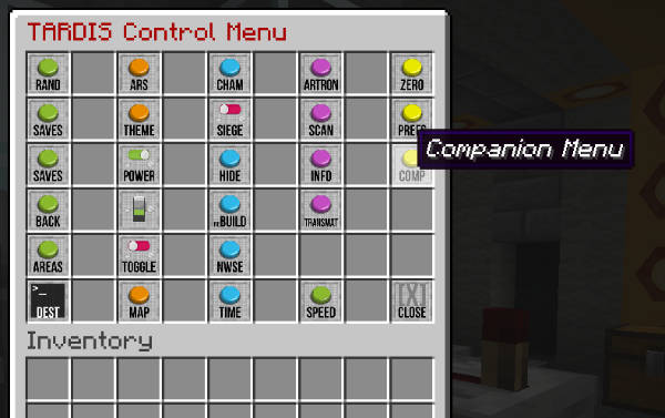 Control Menu Companions button